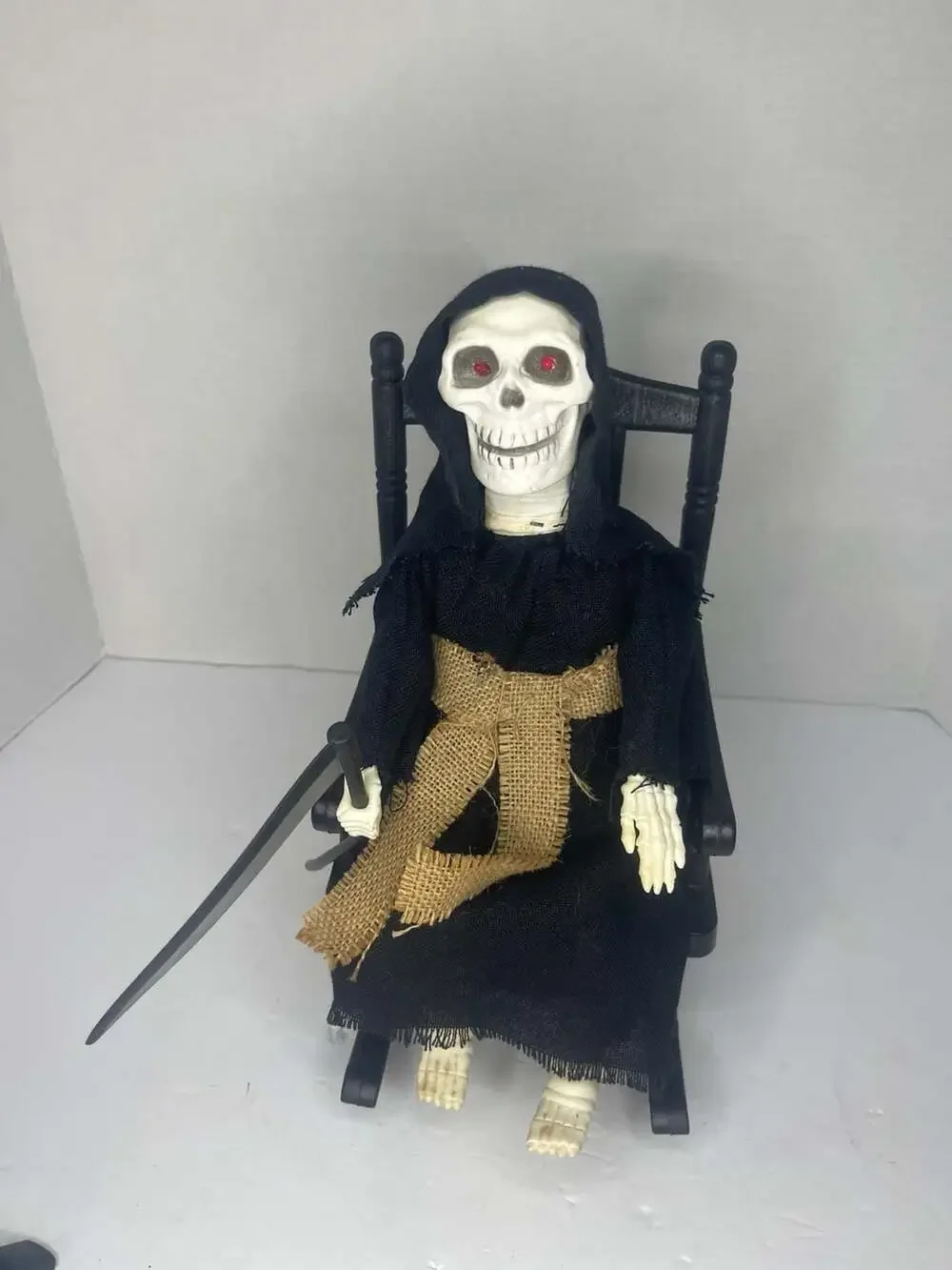 Gemmy Rocking Grim Reaper Animated Halloween Lights and Sound Figure